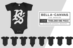 Bella   Canvas 134B Triblend One Piece Mockups