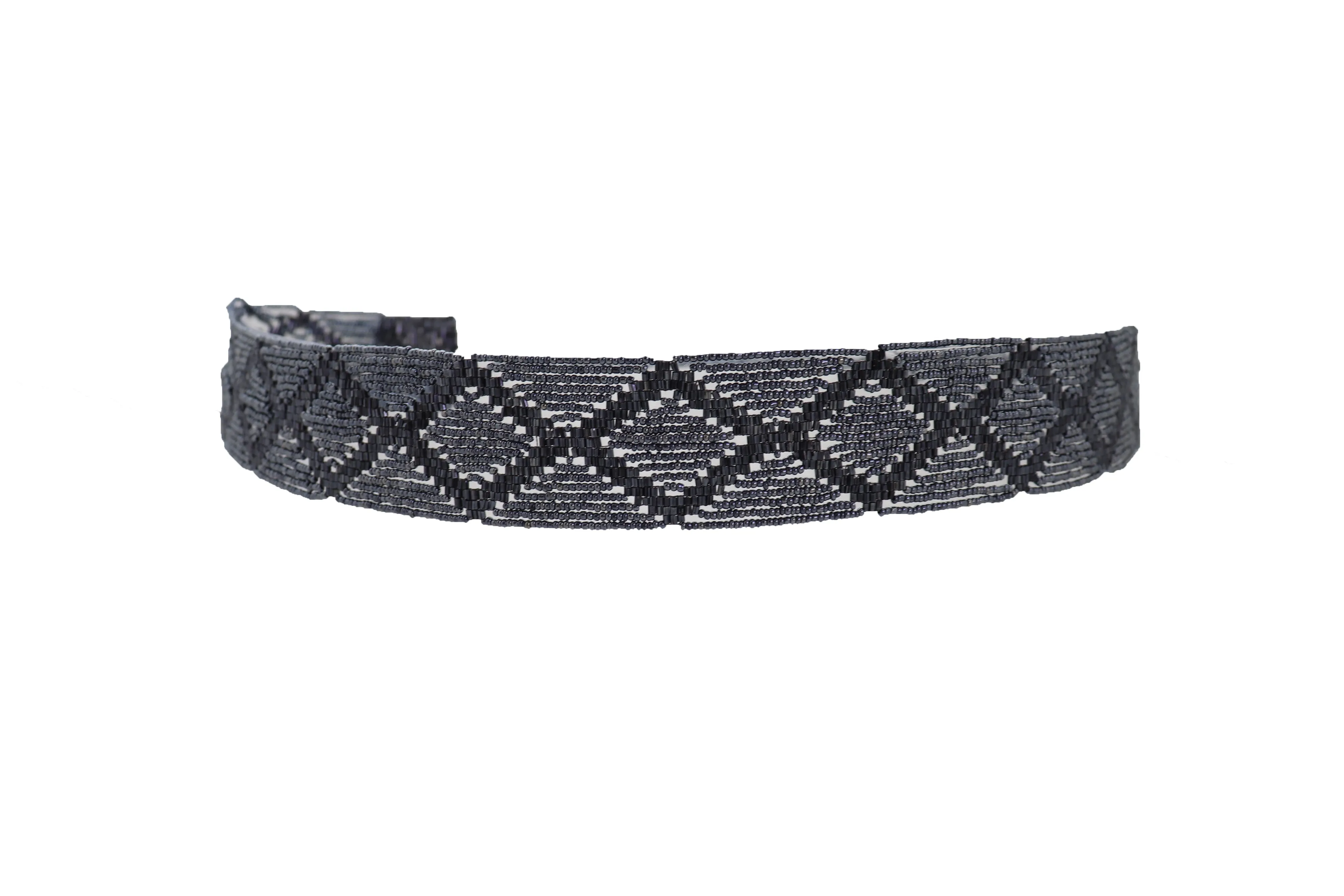 Hip High Waist Navy Blue Beads Waistband Wrap Around Tie Belt Fit Size M L